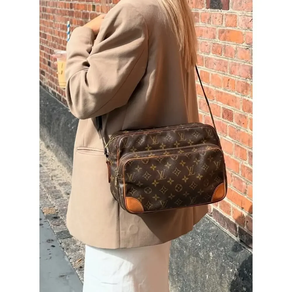 VTG Louis Vuitton Monogram Womens Brown Trocadero Celebrity Worn Shoulder Bag